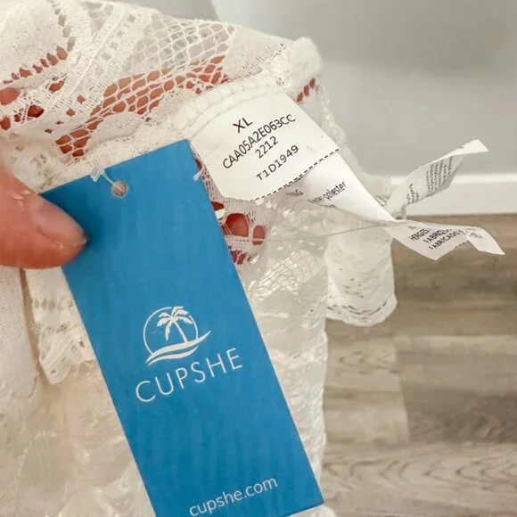 Cupshe Ariya V-neck Lace Up Slip Dress- NWT! - Picture 10 of 12